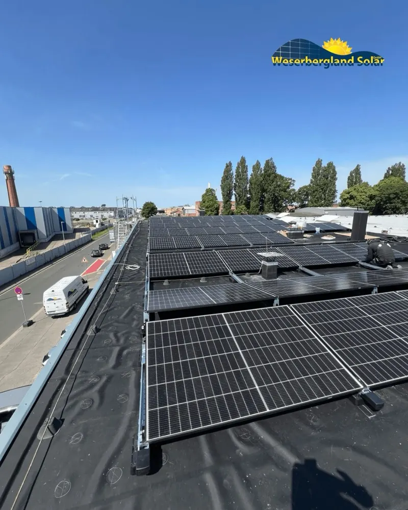 Photovoltaikanlage auf einem Gewerbeobjekt